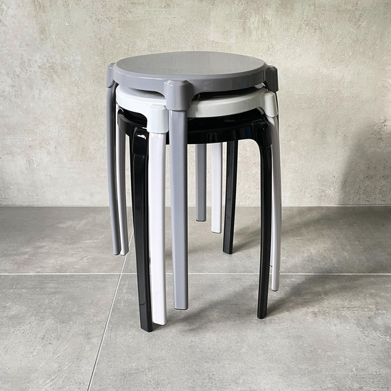 4elementsTaburet de baie Max aluminiu negru Ridder, изображение 3