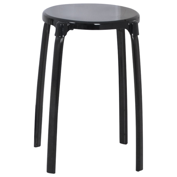 4elementsTaburet de baie Max aluminiu negru Ridder