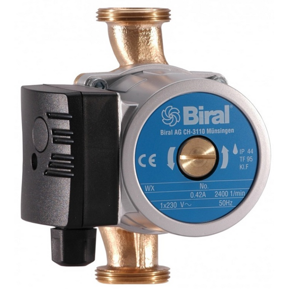 Насос циркуляционный WX 10 DN20, 31-33W -130  (H=0.8m, Q=1.8m3/h) BIRAL (рециркуляция), изображение 2