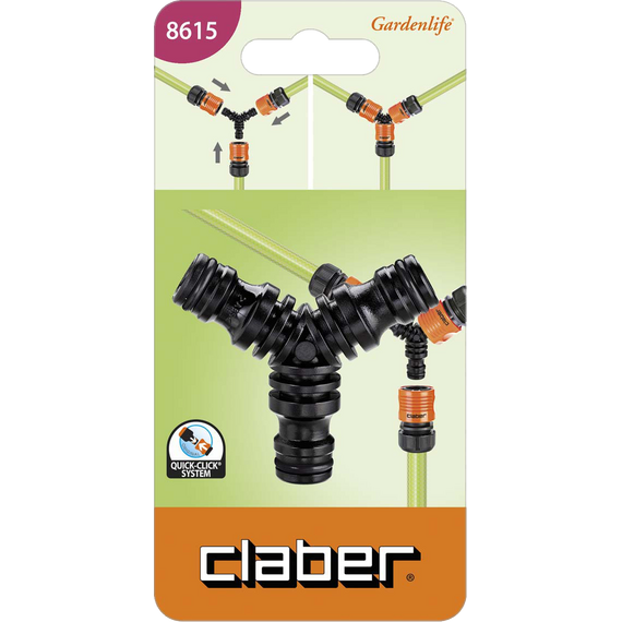 Трёхсторонний коннектор "Quick Click" BL  Claber, изображение 2