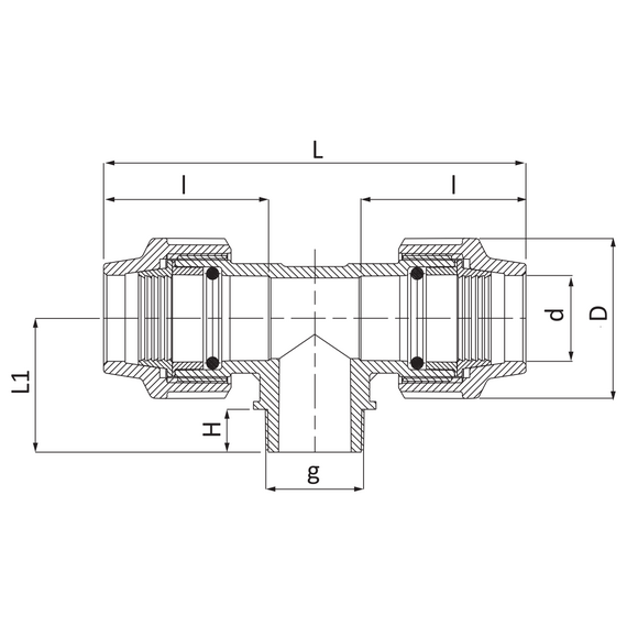 Тройник 25x1x25M Unidelta, изображение 3