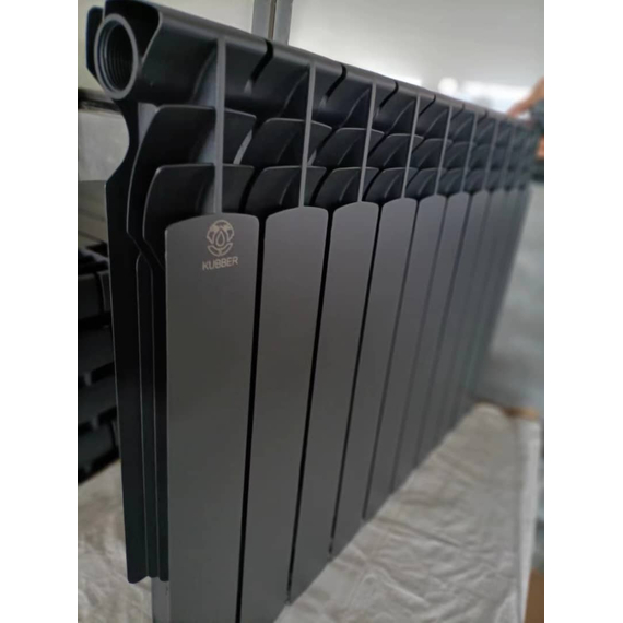 Биметаллический радиатор KUBBER KUB-350B/100 Black, изображение 2