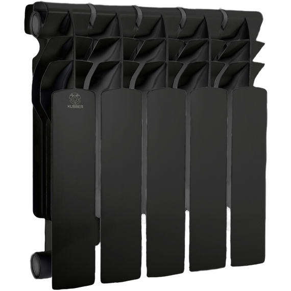 Биметаллический радиатор KUBBER KUB-350B/100 Black