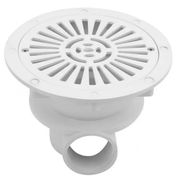 Донный слив круглый бетонного бассейна, KUBBER 092832, Ø170мм & 2"