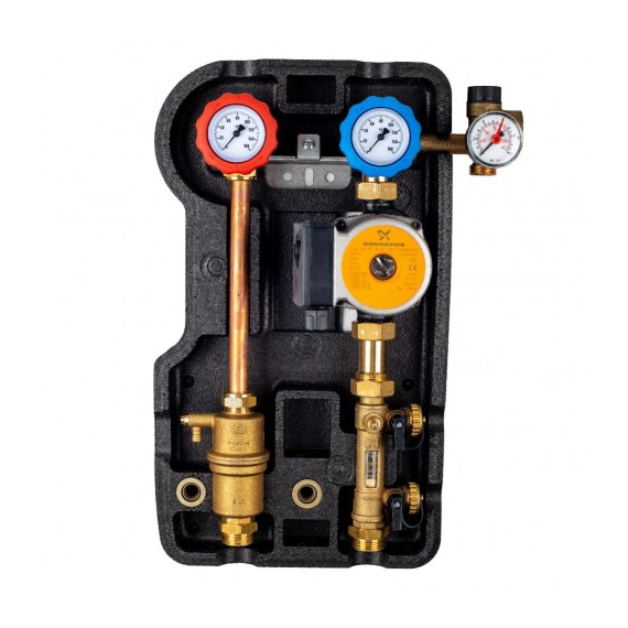 Циркуляционная группа без насоса Novasfer NOVASOL DUO 3/4x3/4 2-12 l/min, изображение 4