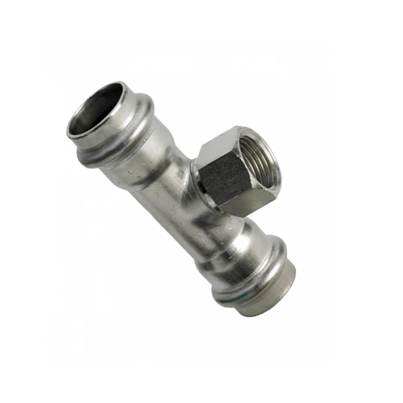 4elementsTeu din oțel inoxidabil cu filet F 28×1/2", V-type