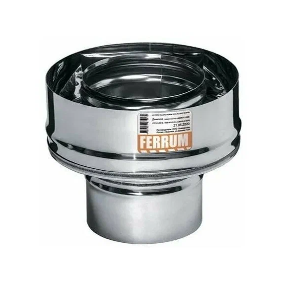 4elementsRacord de trecere cos de fum (start sandwish) Ferrum (430/0,5) D130x200, изображение 2