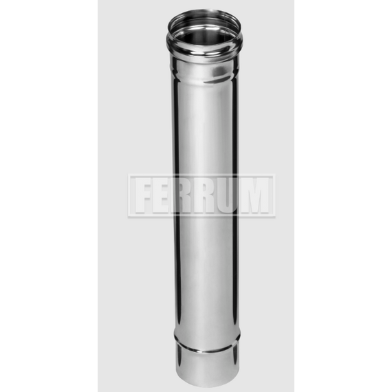 Одностенный дымоход 0,5м Ferrum D130 (0,5мм), изображение 3