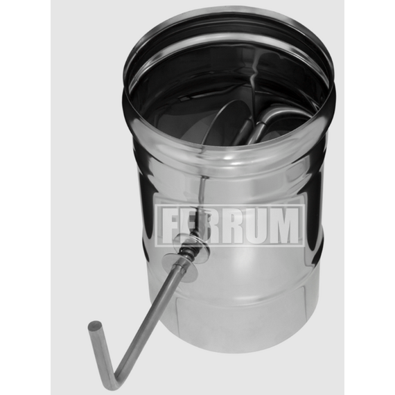 4elementsBurlan cu clapeta cos de fum Ferrum D130 (0,5 mm), изображение 4