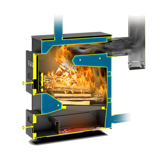 4elementsCazan pe combustibil solid Teplodar Kupper PRAKTIK-14 1.1 14 kW, изображение 3