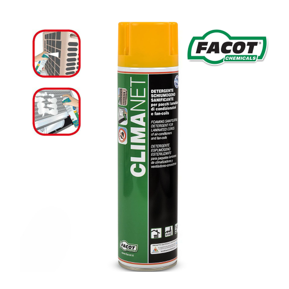 Очиститель бытовых кондиционеров Facot Chemicals Climanet Spray 600 ml, изображение 3