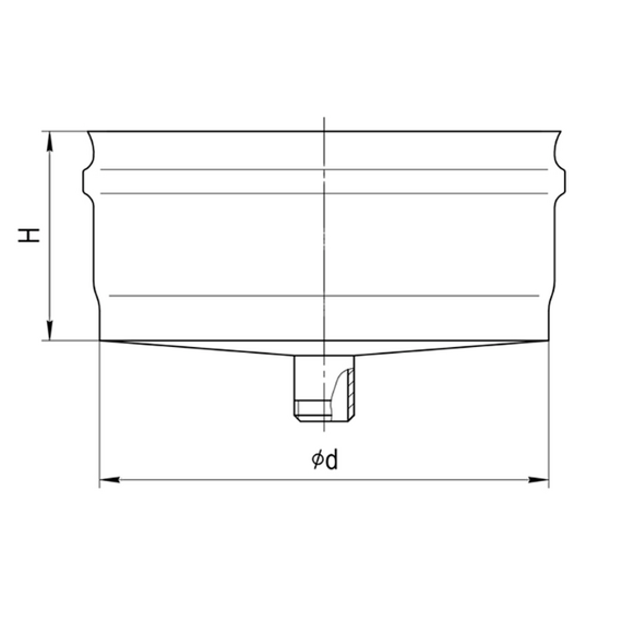 4elementsDop condens cos de fum extern Ferrum D150 (0,5 mm), изображение 4
