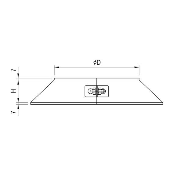 Юбка для дымохода Ferrum D210 (0,5мм), изображение 3