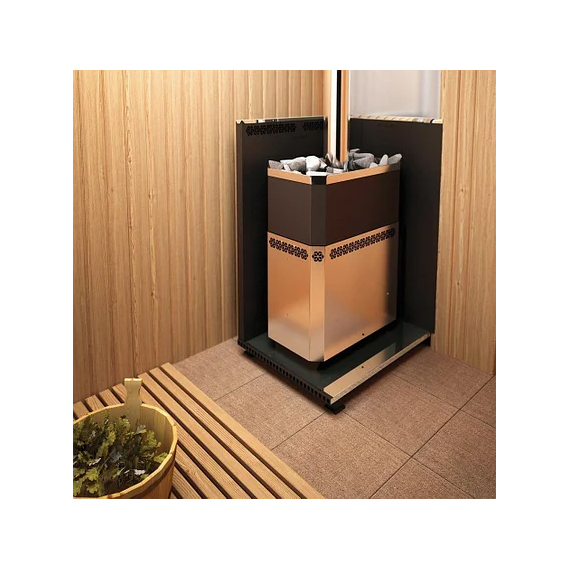 4elementsSoba de saună RUSI 18 LNZP Profi Panorama 1.1 (fără ușă și cadru) 18 kW, изображение 6