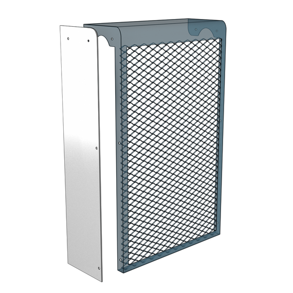 4elementsPerete din metal lateral pentru ecranul radiatorului EVECS БГ-МЭР, изображение 3