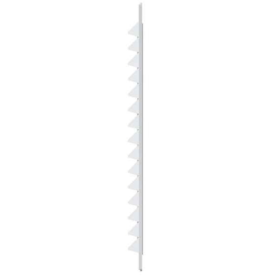 Вытяжная вентиляционная решетка с сеткой из АБС-пластика Mistral 13х13 White, изображение 3