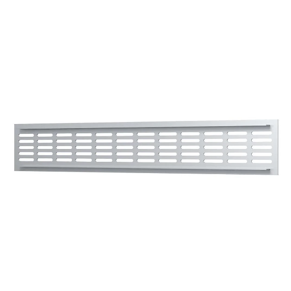 Вентиляционная решетка для дверей и подоконников Mistral 48х8 Silver, изображение 2