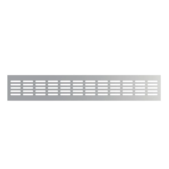 Вентиляционная решетка для дверей и подоконников Mistral 48х8 Silver