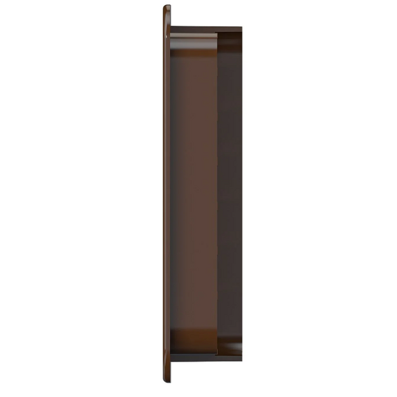 Дверная переточная решетка двухсторонняя Mistral 45х13 Brown, изображение 3