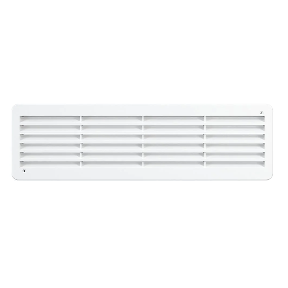 Дверная переточная решетка двухсторонняя Mistral 45х13 White, изображение 2