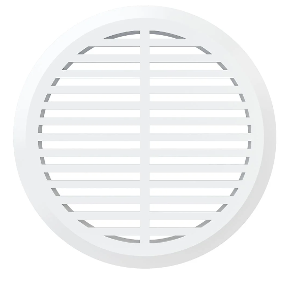 4elementsGrila de ventilatie cu flansa pentru usa ProMistral D50 (4 bucati) White, изображение 3