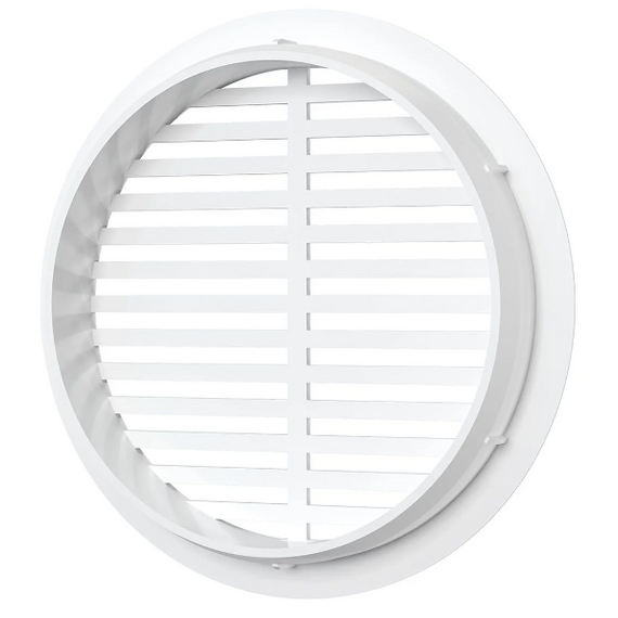 4elementsGrila de ventilatie cu flansa pentru usa ProMistral D50 (4 bucati) White, изображение 5