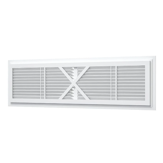 Вентиляционная решетка для дверей и подоконников Mistral 45х13 White, изображение 4