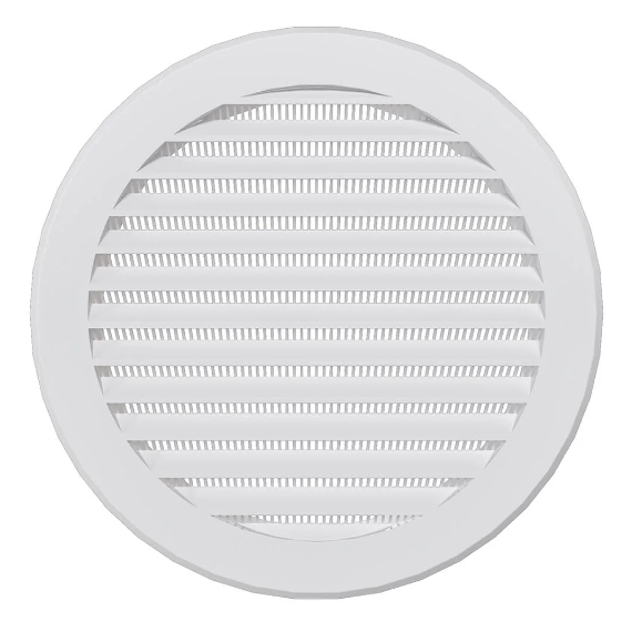 4elementsGrila rotunda pentru ventilatie cu plasa Era 15РКС D150 White, изображение 2