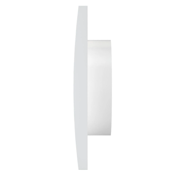 Вытяжная вентиляционная решетка из АБС-пластика с фланцем Mistral 20x20 D150 White, изображение 3
