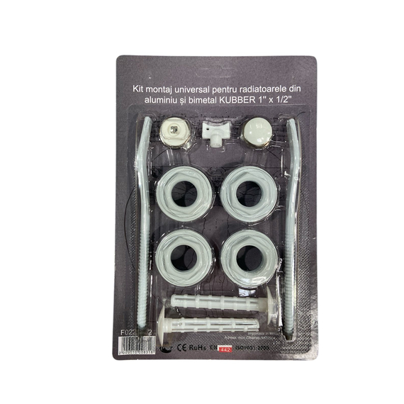 4elementsKit Accesorii pu radiator Alb 1" x 1/2" KUBBER