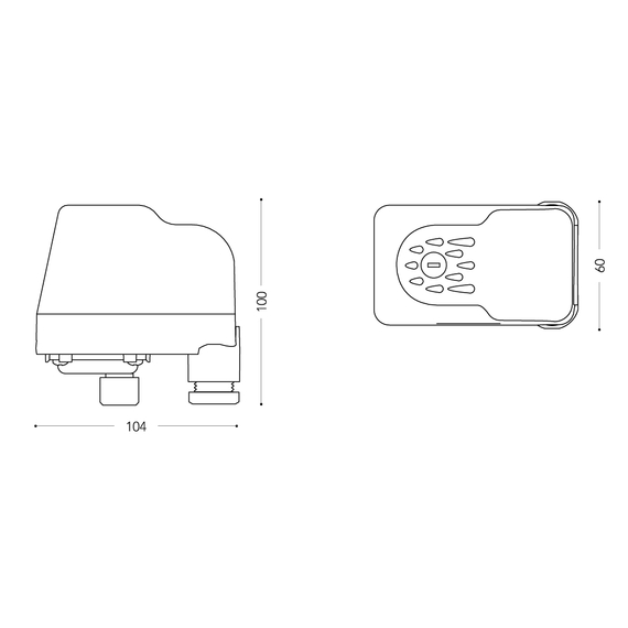 4elementsPresostat PM/5 (1-5 Bar) 1/4"F cu piuliță rotativă Italtecnica, изображение 2