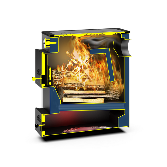 4elementsCazan pe combustibil solid Teplodar Kupper PRAKTIK-10 V 10 kW, изображение 3