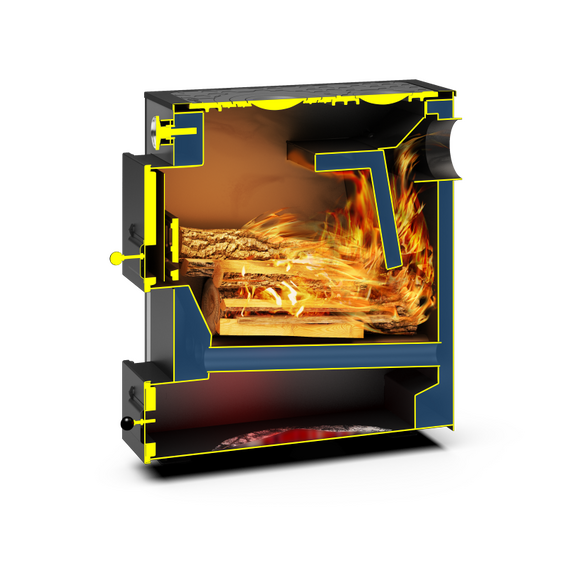 4elementsCazan pe combustibil solid Teplodar Kupper PRAKTIK-10 V 10 kW, изображение 4