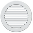 Круглая вытяжная вентиляционная решетка наружная с фланцем Mistral ASA D125, изображение 2
