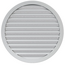 Круглая вытяжная вентиляционная решетка наружная с фланцем Mistral Street Line D315 Aluminium