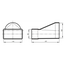 Соединитель эксцентриковый плоского воздуховода с круглым Mistral 5,5х11 D100, изображение 3