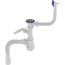 4elementsСифон для кухни 1 1/2" х 40 с отводом для стир машины и переливом  с гибкой трубой 40х40/50, Aquant, изображение 8