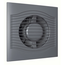 Дизайнерский вытяжной вентилятор с обратным клапаном VentEurope ELEGIA 100 BD Dark Gray Metal D100, изображение 2
