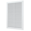 4elementsВытяжная вентиляционная решетка с сеткой из АБС-пластика Mistral 17х24 White, изображение 4