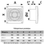 Осевой вытяжной вентилятор с обратным клапаном ERA 5C D125 White, изображение 4