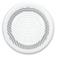 Круглая вытяжная вентиляционная решетка Mistral D125 White