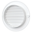 Круглая вытяжная вентиляционная решетка с сеткой Mistral D100 White, изображение 3