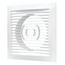 4elementsВытяжная вентиляционная решетка из АБС-пластика с фланцем Mistral 20х20 D160 White