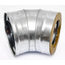 4elementsСэндвич-колено для дымохода 135° Ferrum (430/0,5мм) D150x210, изображение 7