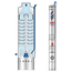 4elementsПогружной насос Pedrollo 4SRm 4/12 - S - PD 1,1 kW, Putere: 1,1, Serie: 4SR-F