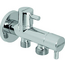 4elementsRobinet colțar cu 2 ieșiri 1/2" x 1/2" Genebre