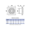 Осевой вытяжной вентилятор с сеткой и шнурком ERA 6S-02 D150 White, изображение 8