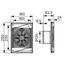 4elementsVentilator evacuare design cu supapa Diciti Standard 5C D125 Black Al, изображение 3