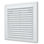 Вытяжная вентиляционная решетка с сеткой и рамкой Mistral 15х15 White, изображение 2