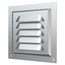 4elementsGrila din otel pentru ventilatie cu plasa Era 1212МЦ 12x12 Silver